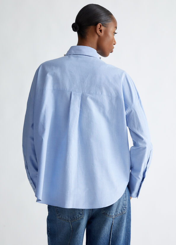 Liu Jo Camicia in cotone con strass In Saldo