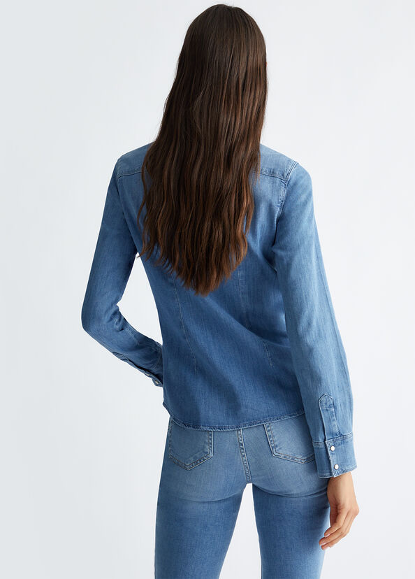 Liu Jo Camicia in denim Nuova