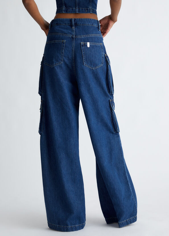 Liu Jo Jeans cargo in cotone stretch Fino Al -60%
