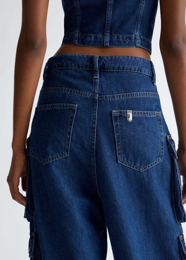 Liu Jo Jeans cargo in cotone stretch Fino Al -60%