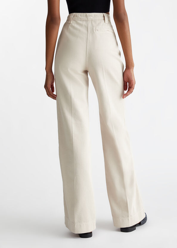 Liu Jo Pantaloni straight in cotone Shopping Online