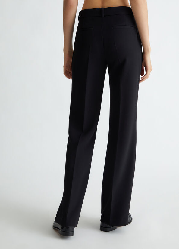 Liu Jo Pantaloni flare in crêpe Presa