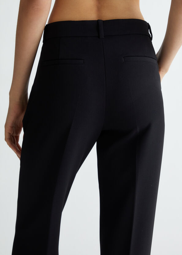 Liu Jo Pantaloni flare in crêpe Presa