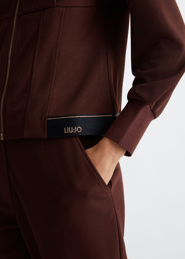 Liu Jo Felpa con cappuccio e zip Vendite Flash