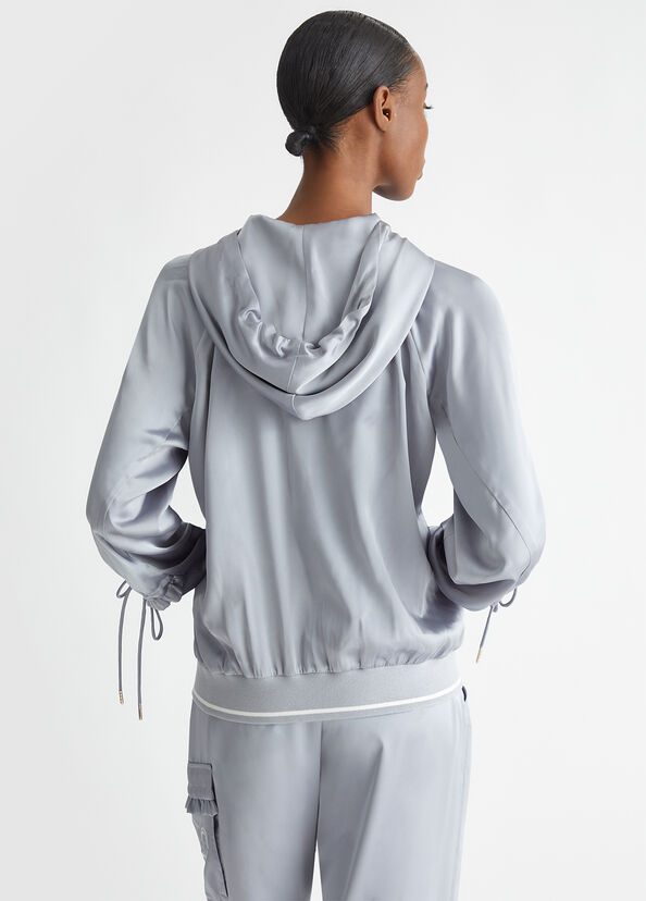 Liu Jo Felpa in raso con cappuccio Moda