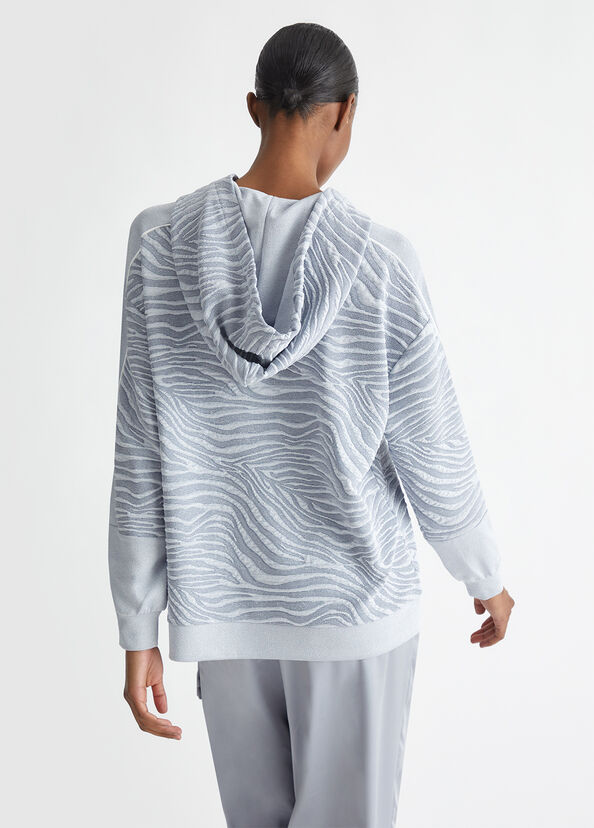 Liu Jo Felpa jacquard con cappuccio 2025