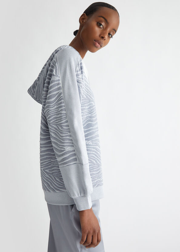 Liu Jo Felpa jacquard con cappuccio 2025