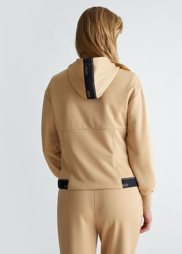 Liu Jo Felpa con cappuccio e zip Qualità