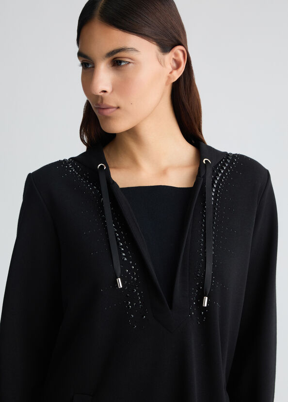 Liu Jo Felpa con cappuccio e strass Vendita