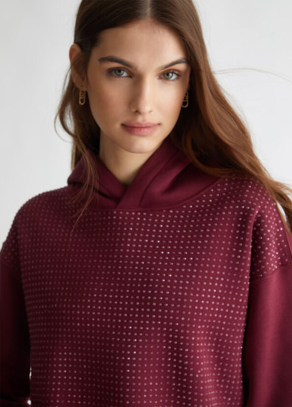 Liu Jo Felpa con strass Spedizione Gratuita