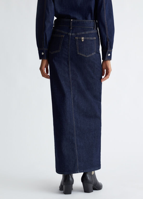 Liu Jo Gonna in denim con cintura I Più Venduti