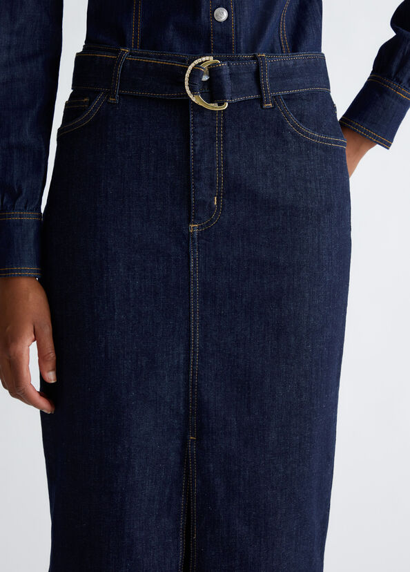 Liu Jo Gonna in denim con cintura I Più Venduti