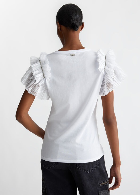 Liu Jo T-shirt con rouches Vendita