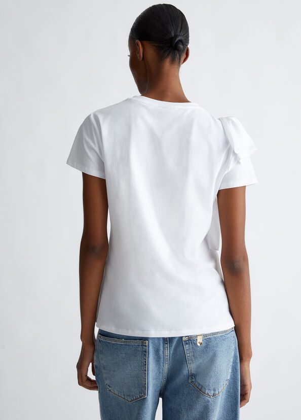 Liu Jo T-shirt con rouches Consegna Veloce