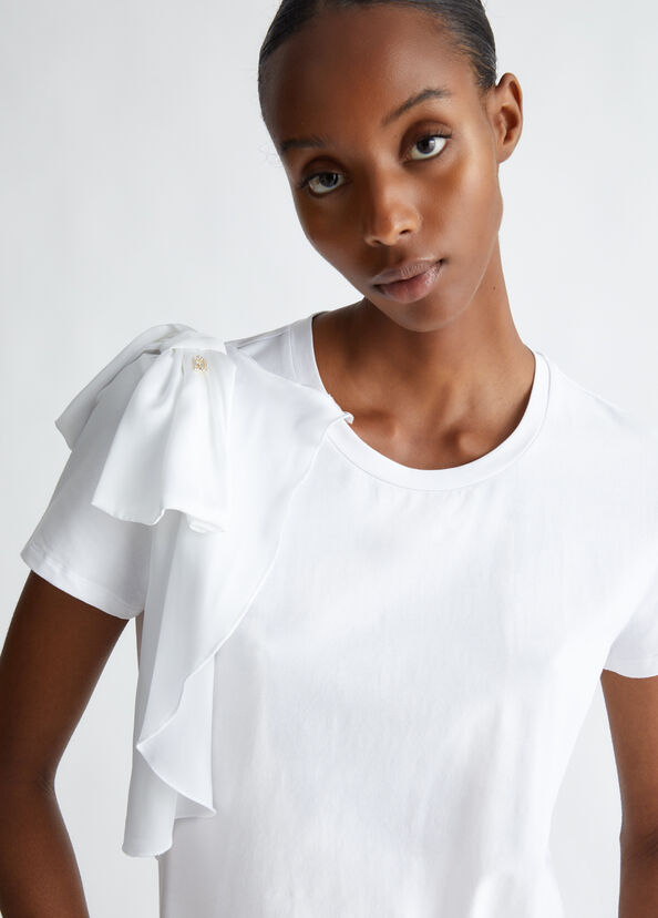 Liu Jo T-shirt con rouches Consegna Veloce