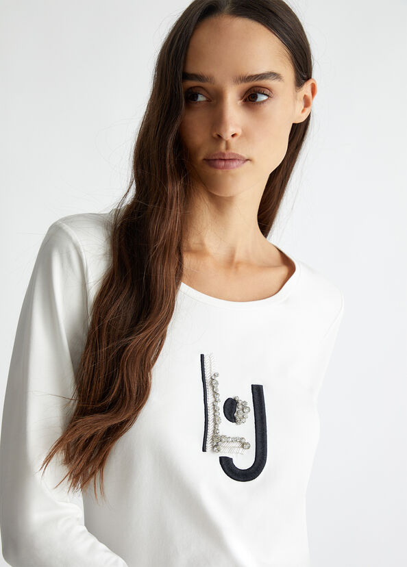 Liu Jo T-shirt con applicazioni Shopping Online