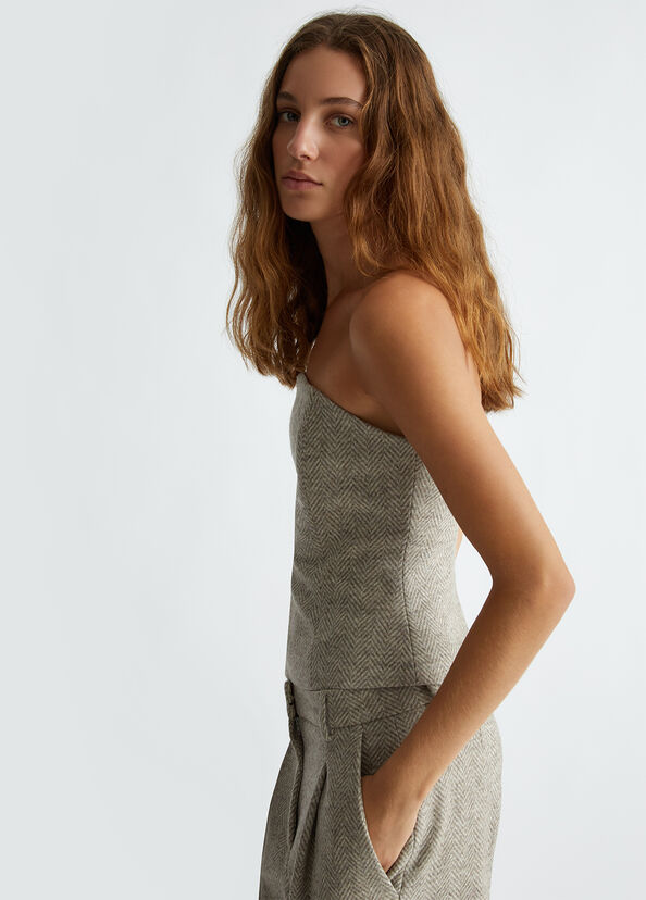 Liu Jo Top in lana moretta Sconto