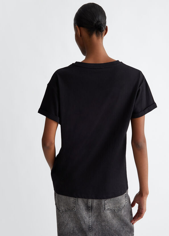 Liu Jo T-shirt con ricamo e applicazioni Offerta