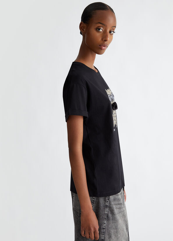 Liu Jo T-shirt con ricamo e applicazioni Offerta