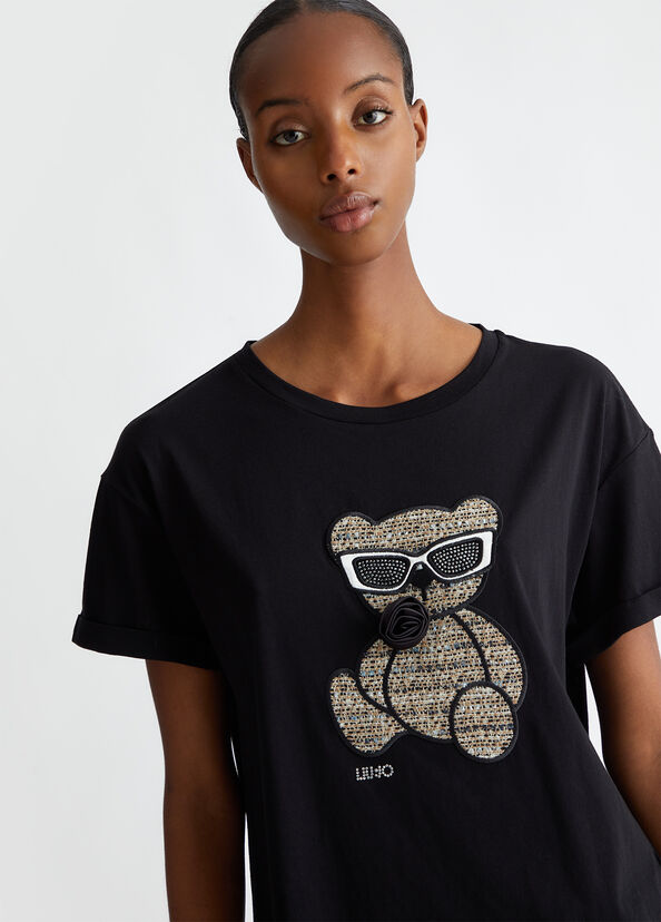 Liu Jo T-shirt con ricamo e applicazioni Offerta