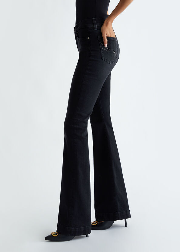 Liu Jo Jeans flare a vita alta Saldi