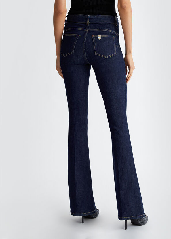 Liu Jo Jeans flare con cintura Vendita Economica