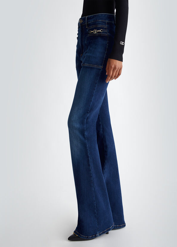 Liu Jo Jeans flare in cotone stretch Negozio
