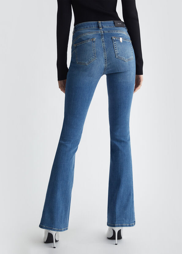 Liu Jo Jeans flare bottom up In Saldo