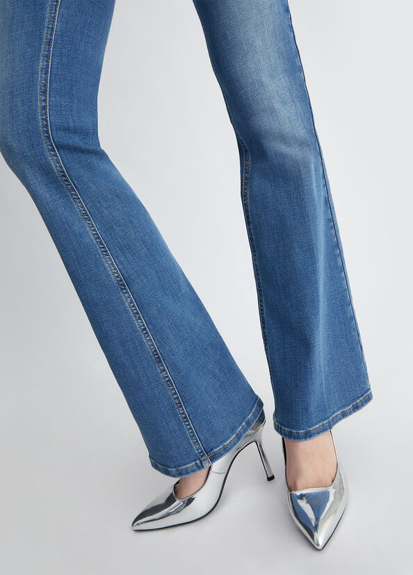 Liu Jo Jeans flare bottom up In Saldo