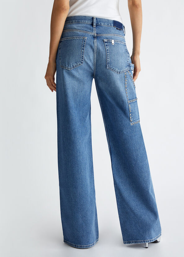 Liu Jo Jeans flare con borchie Italy