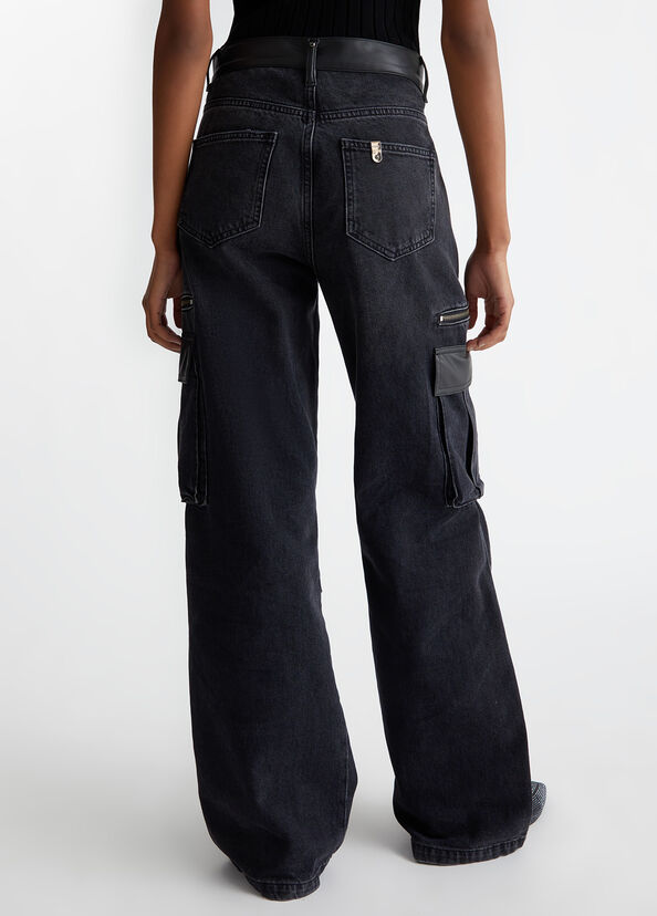 Liu Jo Jeans cargo flare In Linea