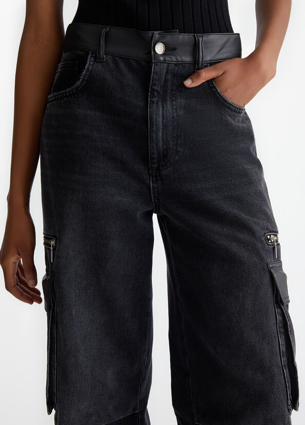 Liu Jo Jeans cargo flare In Linea