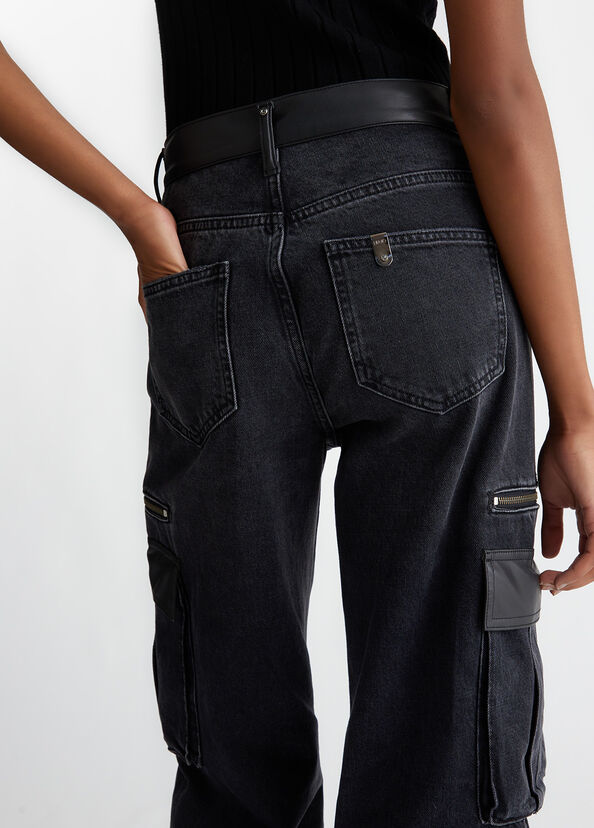 Liu Jo Jeans cargo flare In Linea