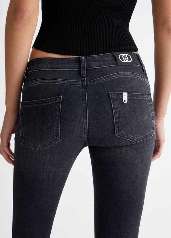 Liu Jo Jeans skinny bottom up con strass Pezzi Unici