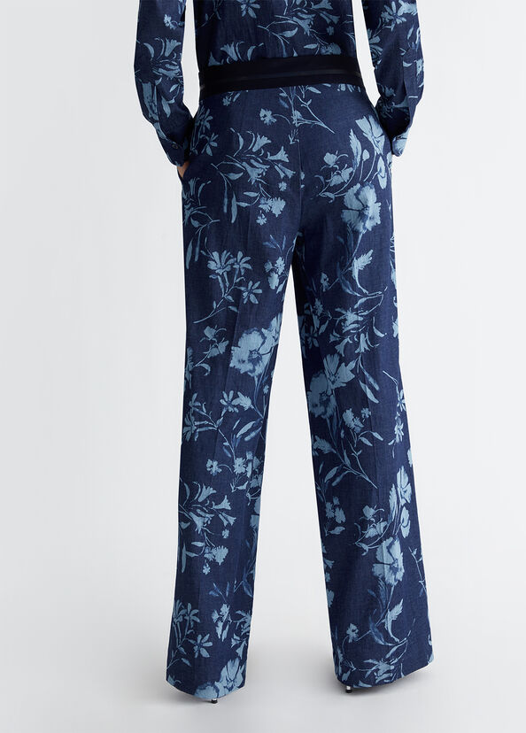 Liu Jo Jeans a palazzo con stampa floreale Promozione