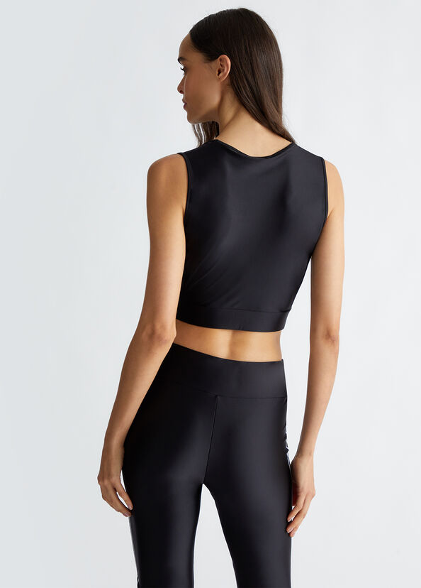 Liu Jo Top in jersey con logo Acquista Ora