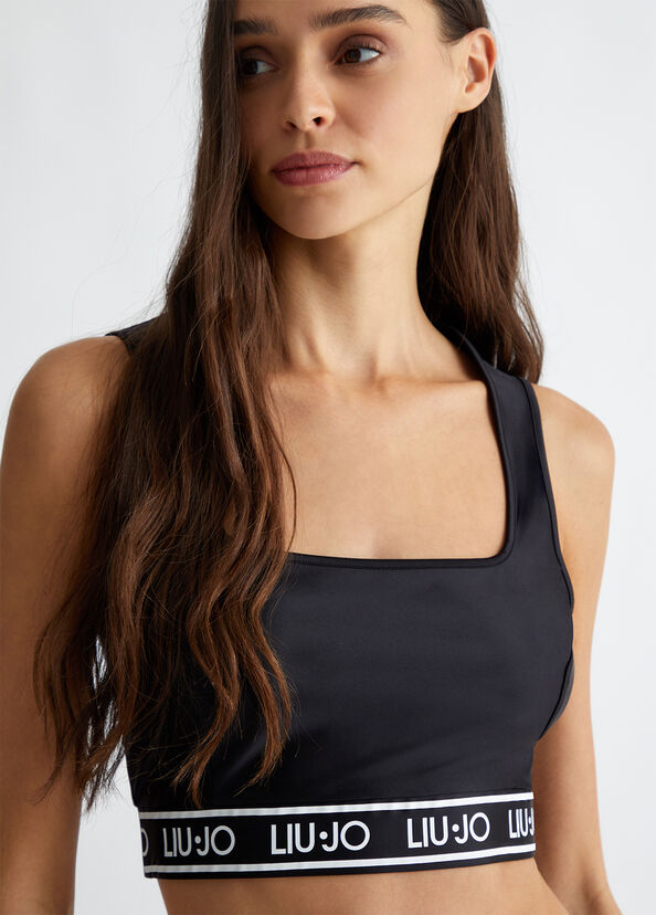 Liu Jo Top in jersey con logo Acquista Ora