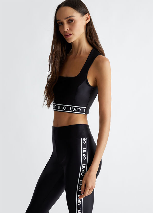 Liu Jo Top in jersey con logo Acquista Ora