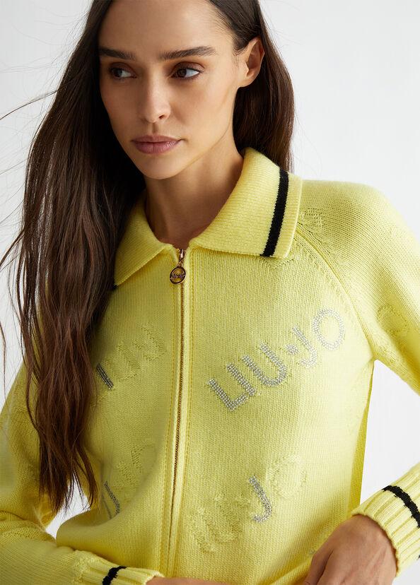 Liu Jo Cardigan in misto lana con logo Shopping Online