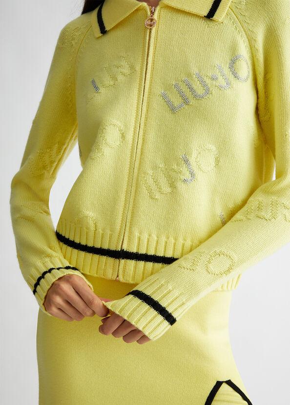 Liu Jo Cardigan in misto lana con logo Shopping Online