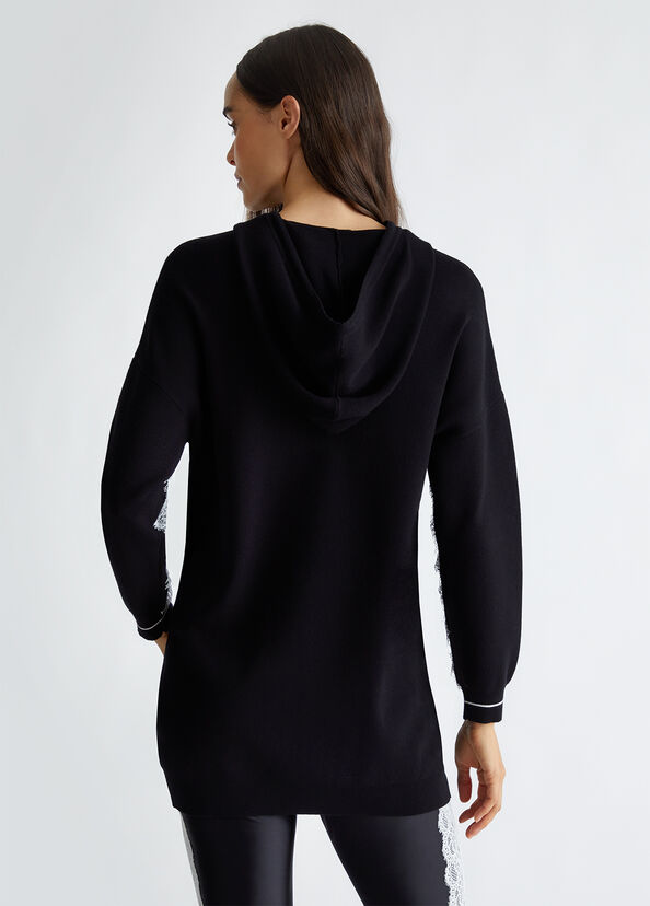 Liu Jo Maglia con cappuccio e logo Convenienza