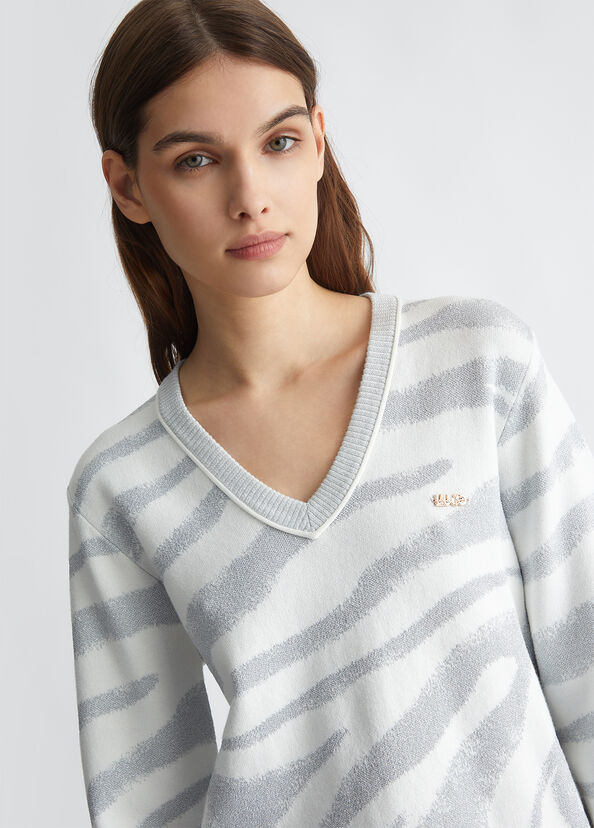 Liu Jo Maglia animalier jacquard Economico