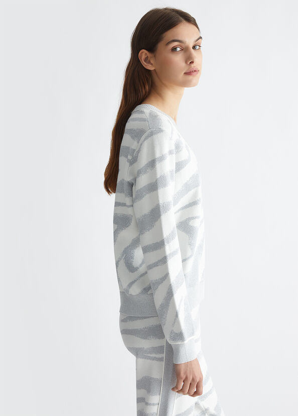 Liu Jo Maglia animalier jacquard Economico