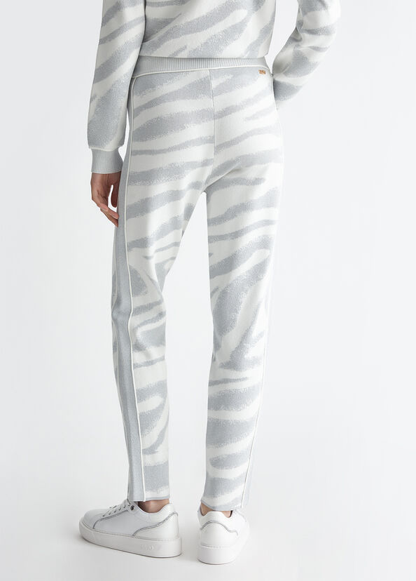 Liu Jo Pantaloni animalier in maglia Online