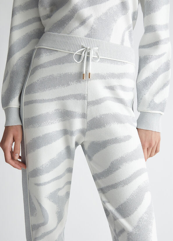 Liu Jo Pantaloni animalier in maglia Online