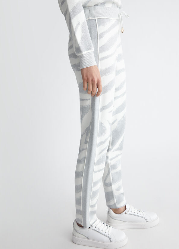 Liu Jo Pantaloni animalier in maglia Online