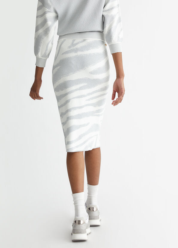 Liu Jo Gonna animalier in maglia Hotsell