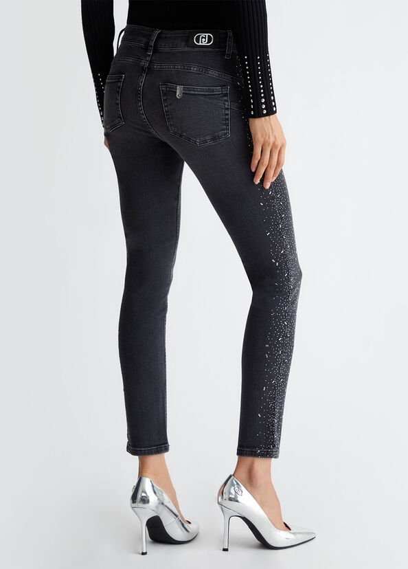 Liu Jo Jeans skinny bottom up con strass 2025
