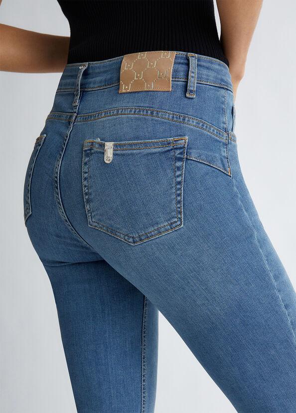 Liu Jo Jeans skinny bottom up a vita alta Qualità