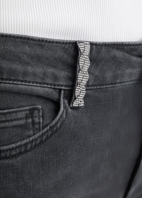 Liu Jo Jeans skinny grigio con strass Fino Al -60%